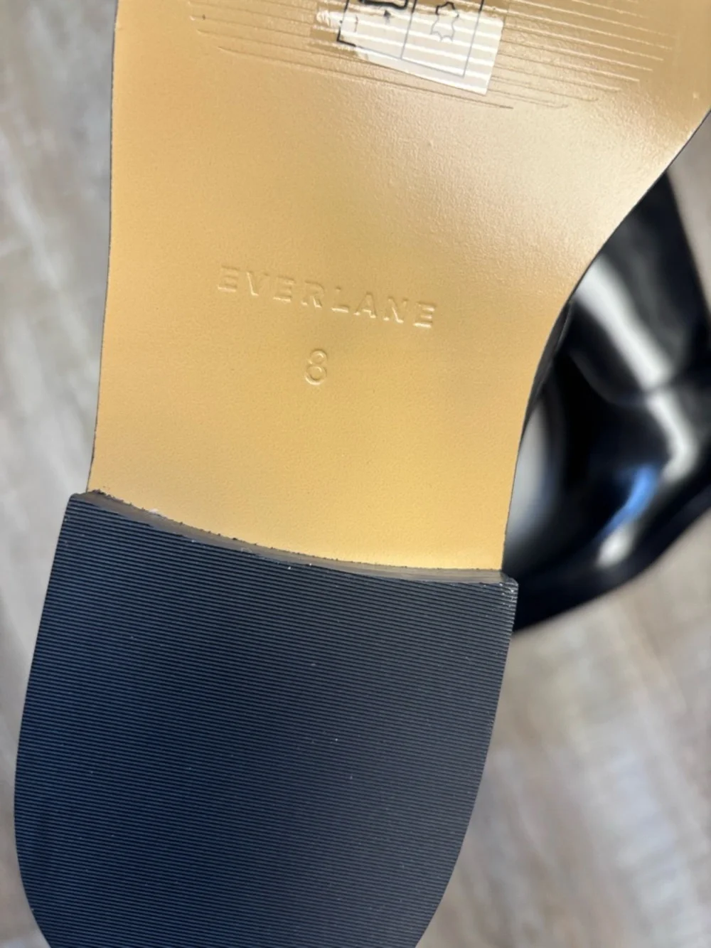 NEW Everlane Fall Classic The Riding Boot Black Patent